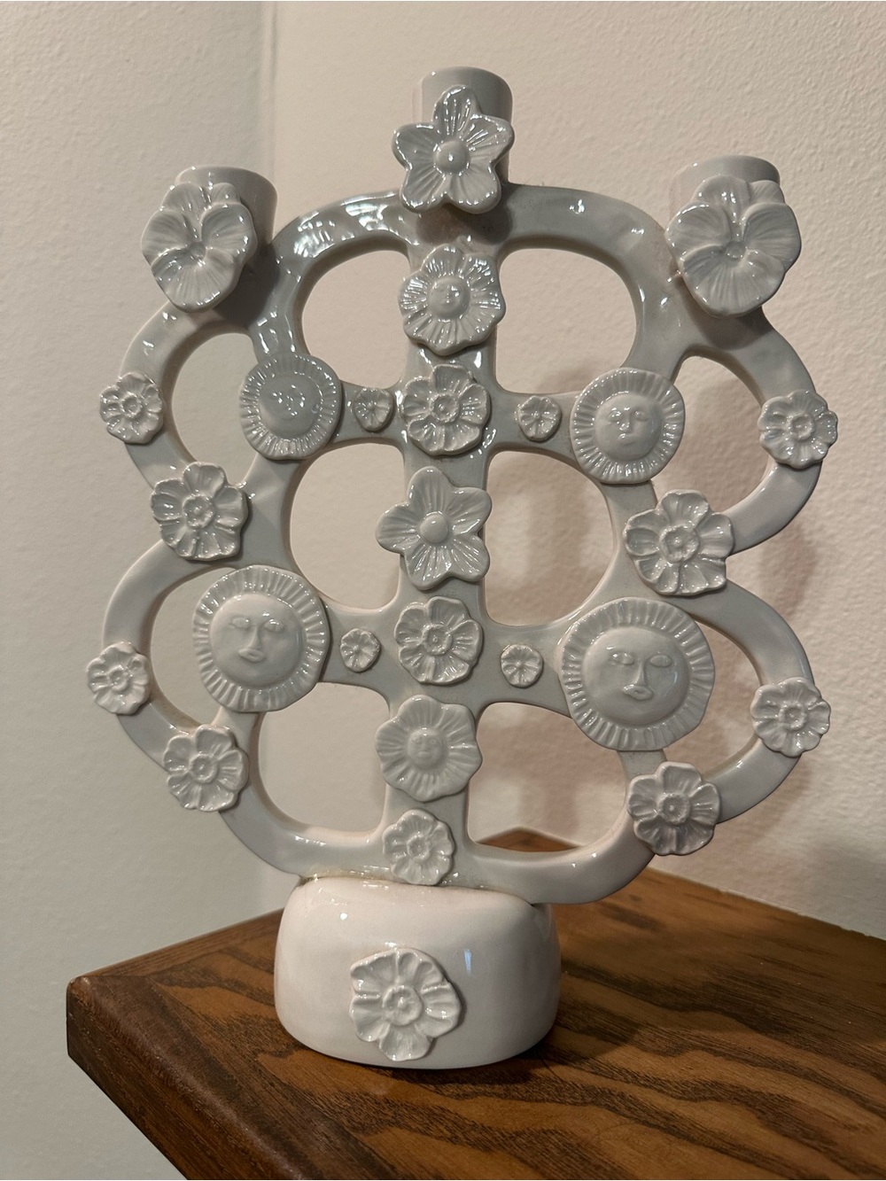 Francesca Kaye for Anthropologie Stoneware Candelabra